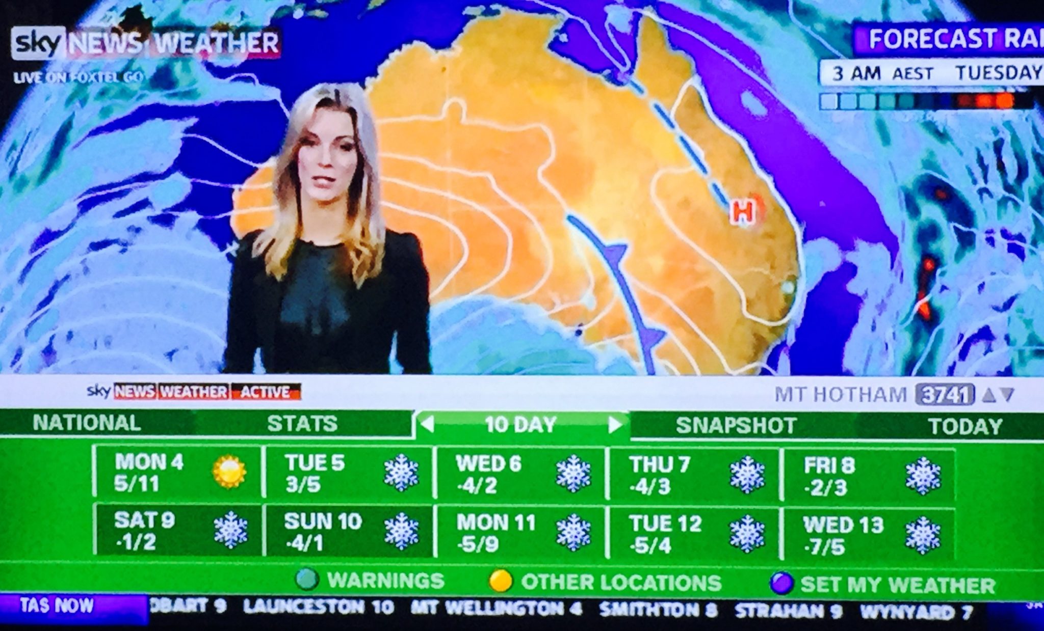 Snow coming to hotham geelong